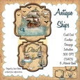 ANTIQUE SHIPS - EASEL CARD AND ENVELOPE KIT
