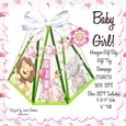 NEW BABY GIRL - OCTAGON FAVOR GIFT BAG