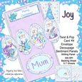 CHRISTMAS JOY - TWIST AND POP CARD ENVELOPE KIT 17