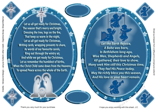 Christmas Blessings Verse Toppers