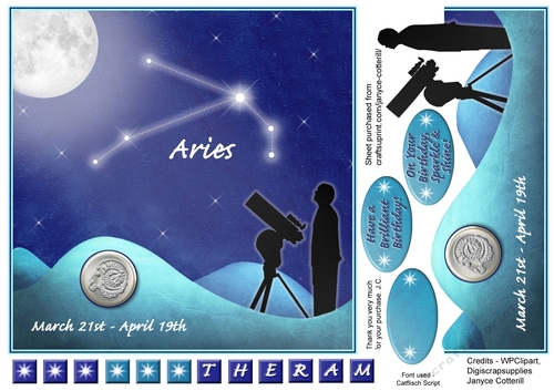 Aries Star Constellation March 21st - April 19th