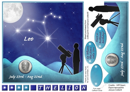 Leo Star Constellation July 23rd - Aug 22nd