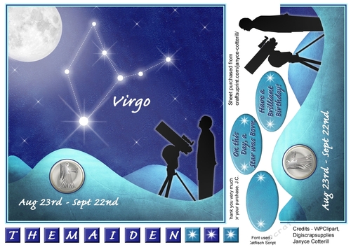 Virgo Star Constellation Aug 23rd - Sept 22nd
