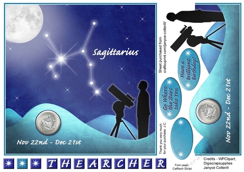Sagittarius Star Constellation Nov 22nd - Dec 21st