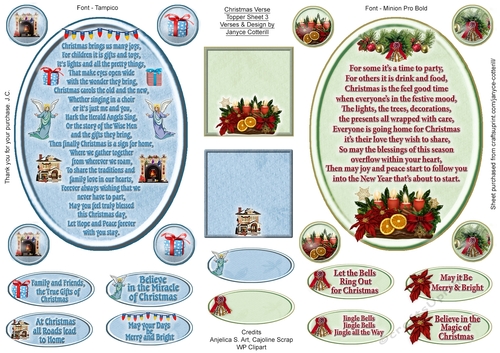Christmas Verse Toppers 3
