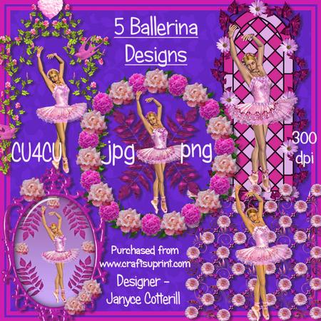 5 Ballerina Designs Cu4cu