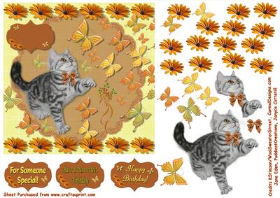 Catching Butterflies - Have a Purrrrrfect Day!