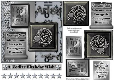 Signs of the Zodiac - Aries - March 21st - April 20th