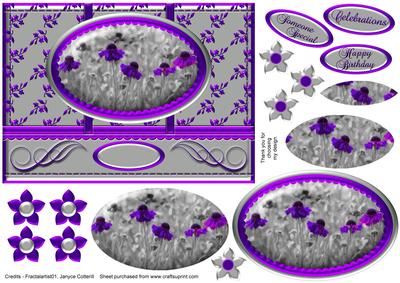 A Touch of Floral Colour - Purple