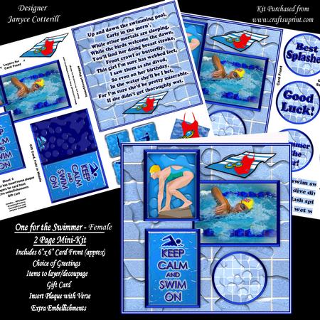 One for the Swimmer - Female - Two Page Mini-kit