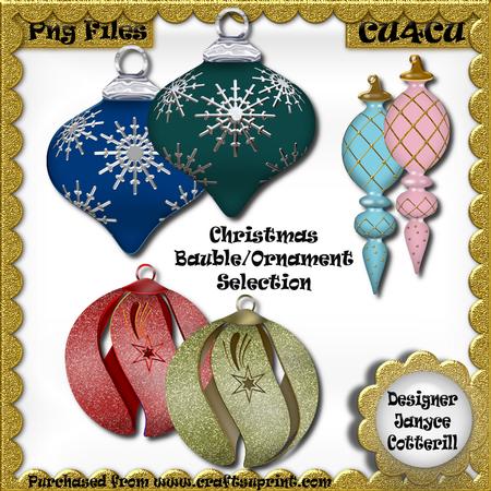 Christmas Bauble/ornament Collection Cu4cu