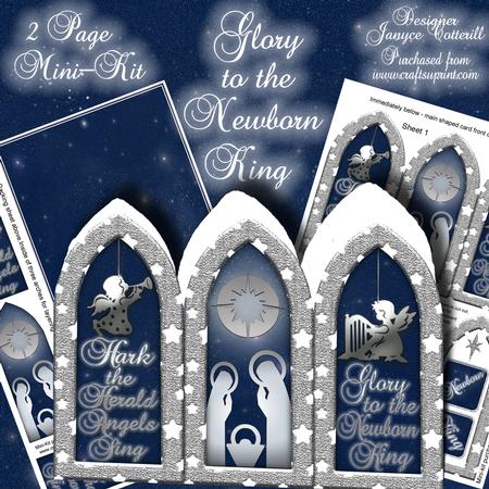 Glory to the Newborn King, 2 Page Mini-kit