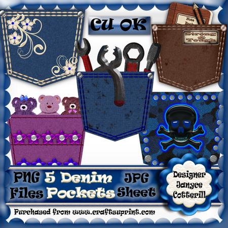 5 Denim Pockets Cu