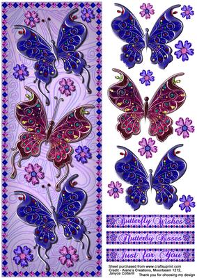 Butterfly Wishes, Flutterby Kisses Just for You