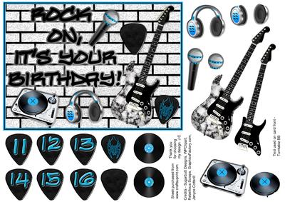 Black N White Rock (for Young Boy/teen)