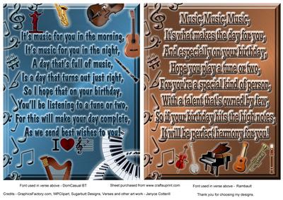 Two Music Verse Toppers