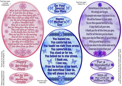 Three Verse Toppers for Mother