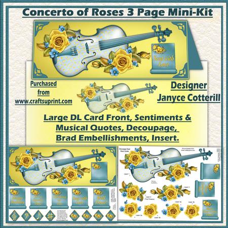 Concerto of Roses 3 Page Mini-kit