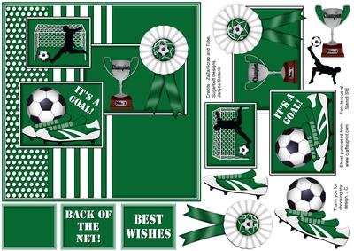 Green n White Football