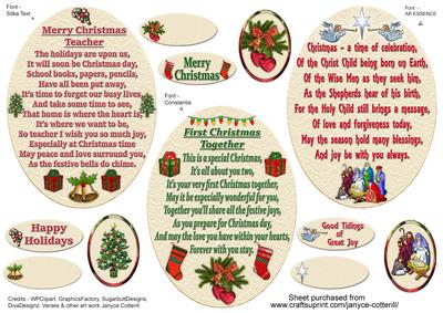 Christmas Mix Verse Toppers
