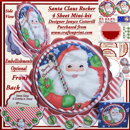 Santa Claus Rocker Card 4 Page Mini-kit