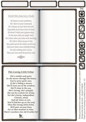 For Your Own Picture/photo Dog & Cat Verse Toppers