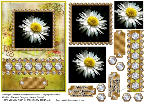 Birthstone and Birth Flower - April