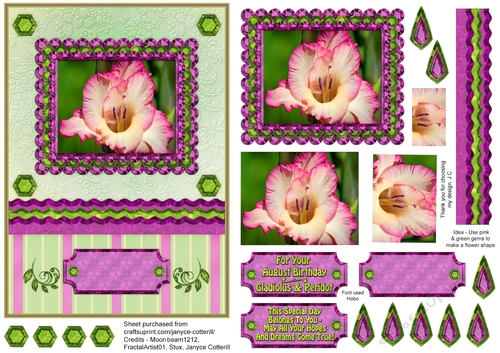 Birthstone and Birth Flower - August
