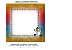 Light Up - Its Christmas! Plain Insert 1