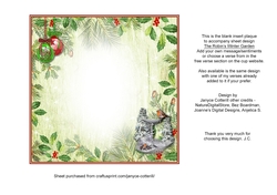 The Robins Winter Garden Blank Insert