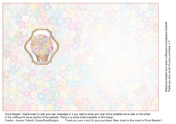 Floral Basket 1 Blank Insert