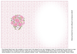 Floral Basket 2 Blank Insert