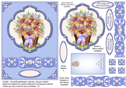 Floral Basket 3 Christian Themed