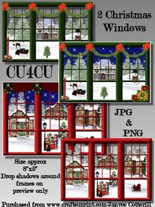 2 Christmas Windows Cu4cu