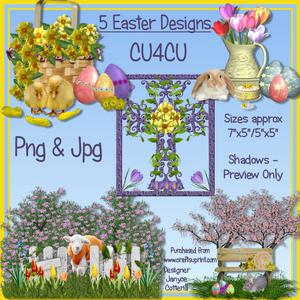5 Easter Designs Cu4cu