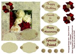Roses and Lace Quick Card