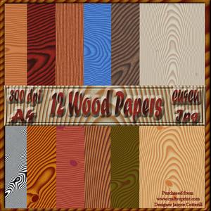 12 Wood Papers Cu4cu