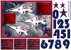 Jets! Quick Card for Young Boy/teen/male