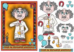 The Mad Scientist! Kids Card/male Card