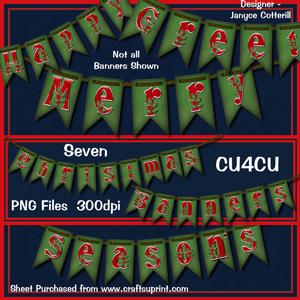 Seven Christmas Banners Cu4cu