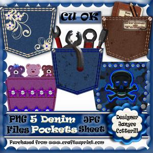 5 Denim Pockets Cu