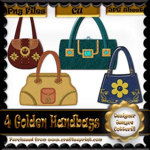 4 Golden Handbags Cu