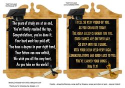 Two Graduation Verse Toppers