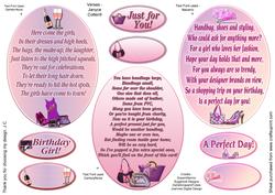 Three Verse Toppers for the Girls!