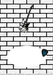 Black N White Rock (for Young Boy/teen) Insert