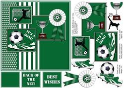 Green n White Football