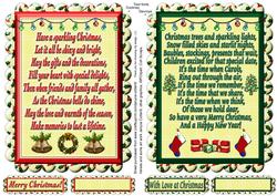 Two Christmas Verse Toppers