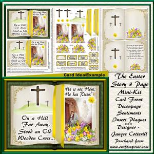 The Easter Story 3 Page Mini-kit