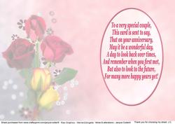 Anniversary Verse Insert