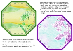 Natures Beauty Insert Plaques 1 and 2